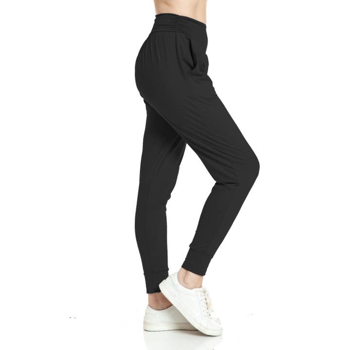 Solid Relaxed Fit Joggers for wholesale by Leggings Depot