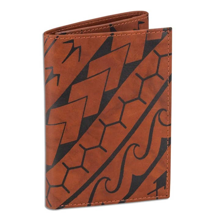 NA KOA - Wholesale Wallet - Men's - Polynesian tattoo trifold wallet - Art: "Manu" by Eugene Ta'ase1