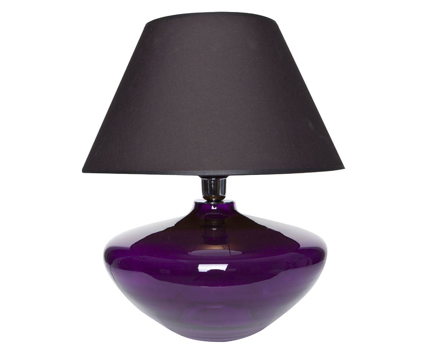 Signature Home Collection GmbH - Wholesale Accent/Desk Lamp - Purple bulbous glass table lamp with lampshade glass lamp1
