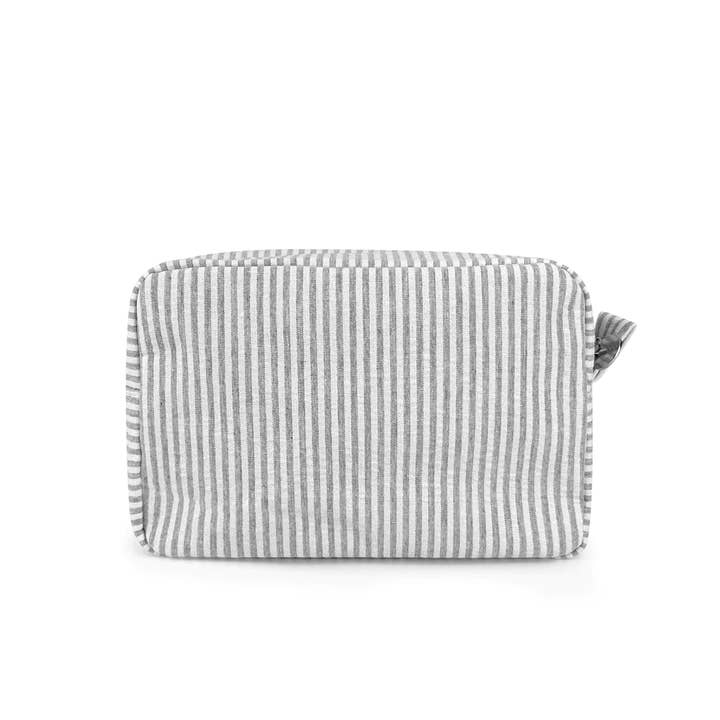 APHISON - Wholesale Makeup/Cosmetic Bag - RTS-25pc Seersucker Cosmetic Bag