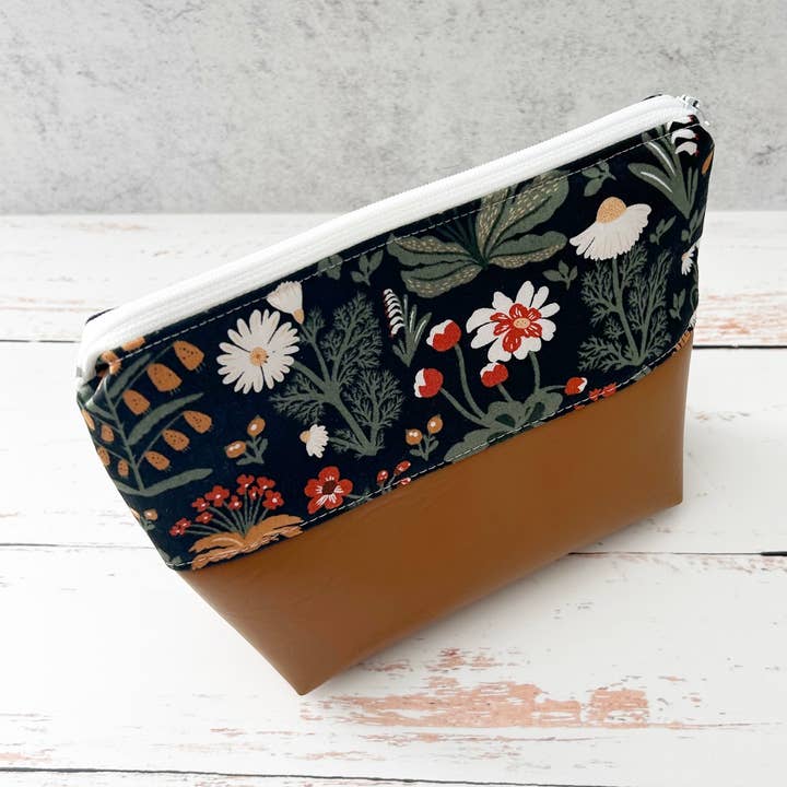 Trousse à maquillage, pochette zippée, trousse à cosmétiques pour la vente par Mangham Made