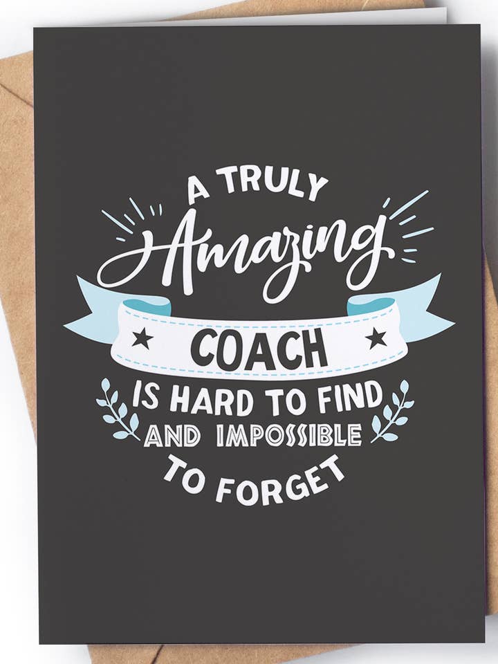 A Truly Coach Thank You Card - Appreciation Card for Coaches for wholesale by Greeting Cards for Everyone
