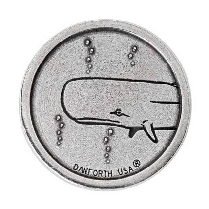 Danforth Pewter - Wholesale Keepsake Coin/Token - Whale Heads / Tails Pocket Coin0
