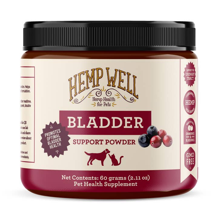 Hemp Well Bladder Support Powder for Dogs & Cats - 2.11 oz. for wholesale by Hemp Well