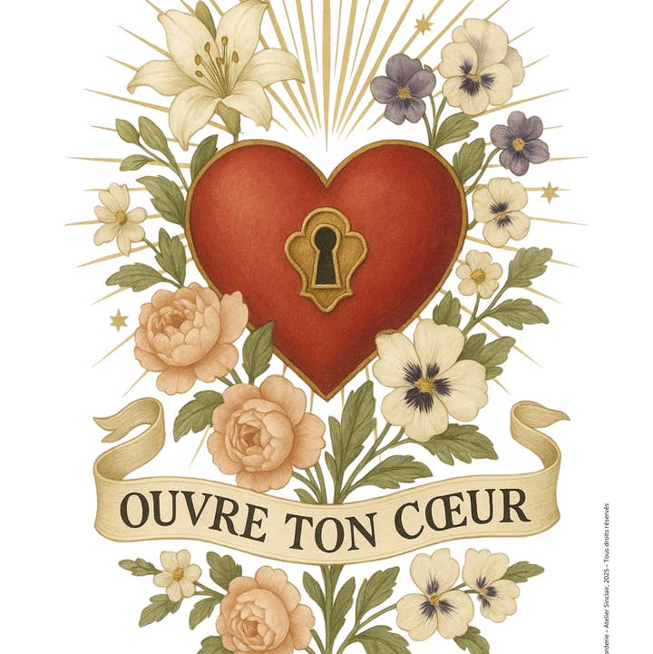 ATELIER SINCLAIR - Wholesale Art Print - Open your heart