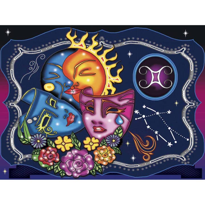 Gemini Diamond painting Art kit for wholesale by JaCaRou Puzzles Inc.