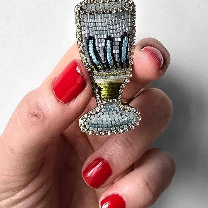 Céleste Mogador - Wholesale Brooch - "Absinthe Bottle" brooch3