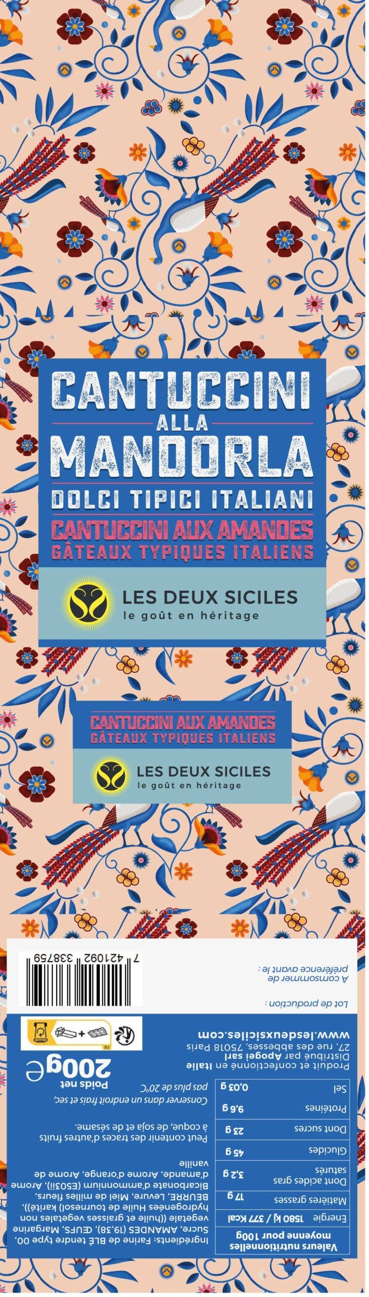 Les Deux Siciles – wholesale Cake – Traditional cantucci1