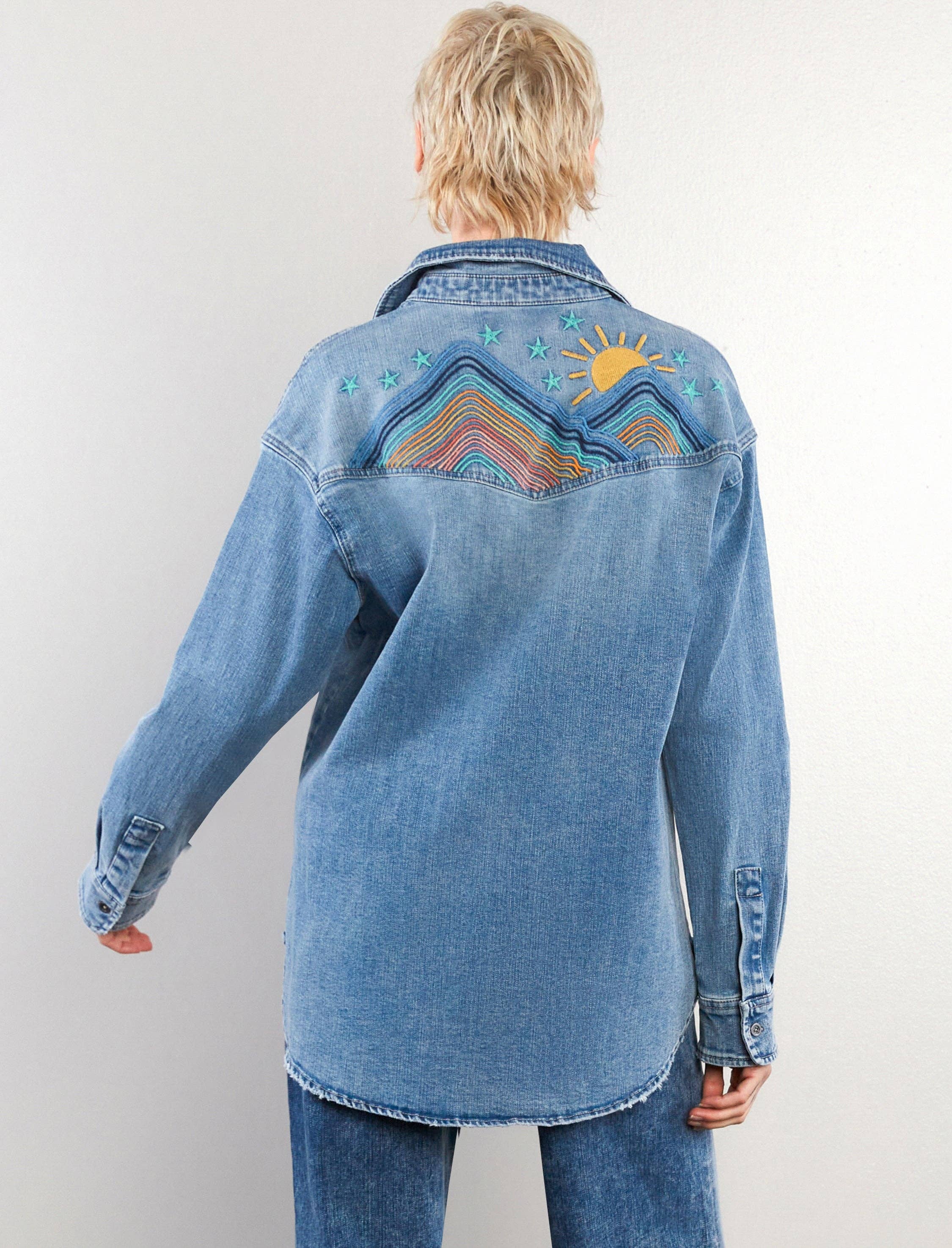 Denim Weekend Warrior Shirt for wholesale on Faire0