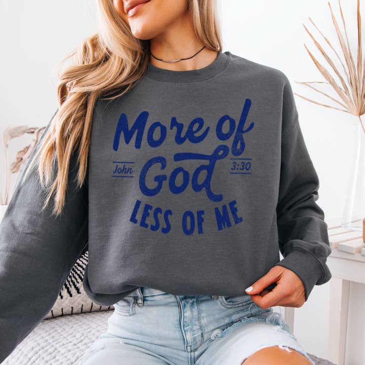 Shoppe SHC - Wholesale Graphic Sweatshirt - Women's - More Of God Christian Graphic Sweatshirt|Gildan8