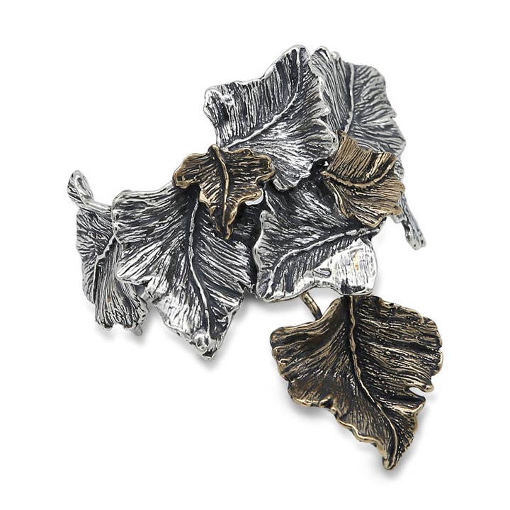 Idera stijve armband van 925 zilver en brons - BA078 voor wholesale door Mandile Gioielli