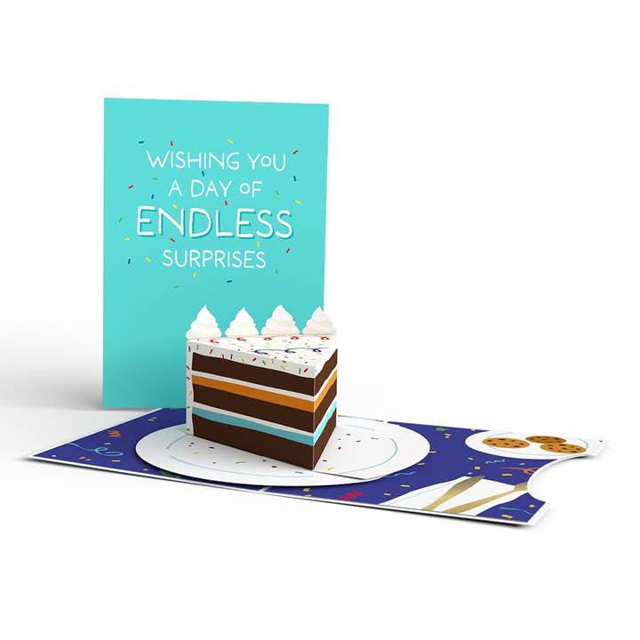Lovepop Cards - Wholesale Birthday Card - Happy Birthday Endless Surprises 5"x7” to 2"x3” Nesting Card5