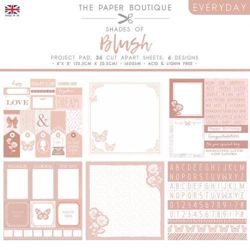 The Paper Boutique "Everyday" 8"x8" Project Pads for wholesale by Creative World of Crafts