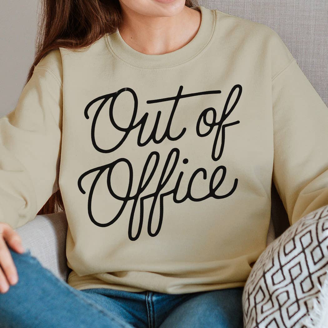 WhiteWolfeDesign - Wholesale Graphic Sweatshirt - Women's - Out of Office Crewneck Sweatshirt2