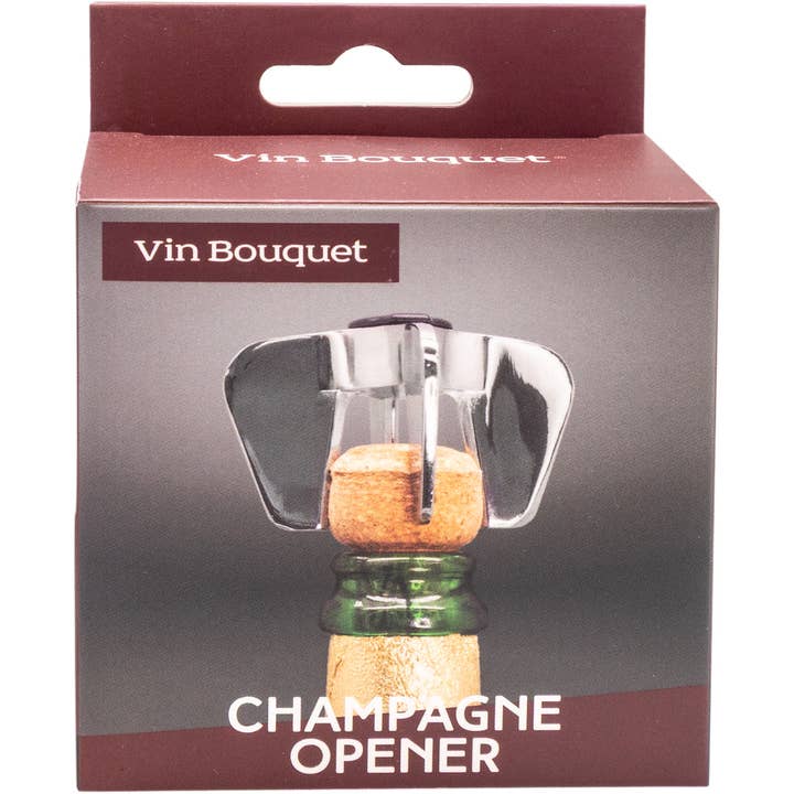 Vin Bouquet (Find It Import & Export Sl) - Wholesale Bottle/Wine Opener - Chrome Champagne and Cava Opener4