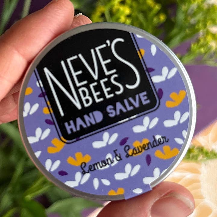 Neve's Bees Lemon and Lavender Hand Salve - 30ml Tin for wholesale by Neve's Bees