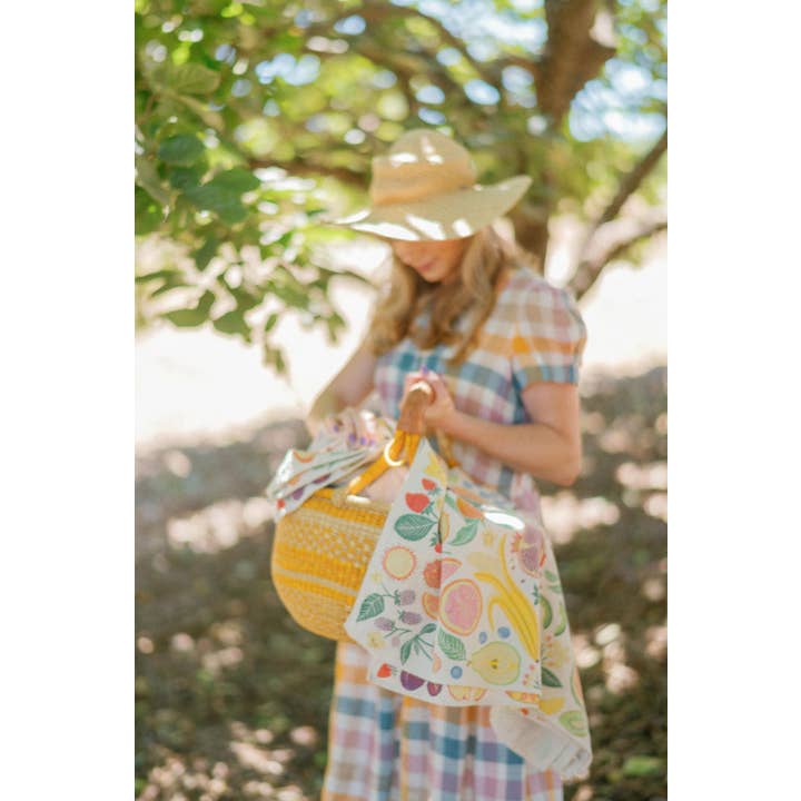 Lili Arnold – wholesale Tea towel – Organic Cotton Tea Towel - Fruit Basket14