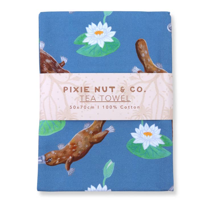 Pixie Nut & Co. - Wholesale Tea towel - Australian Tea Towel - Platypus