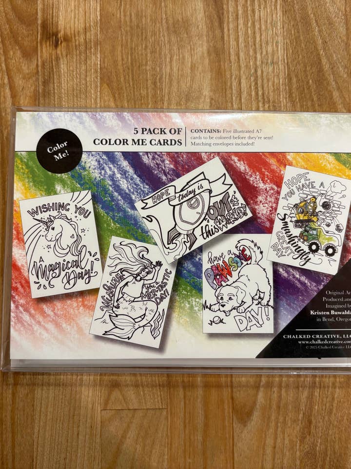 Color-Me A7 Card 5 Pack for wholesale by Chalked Creative
