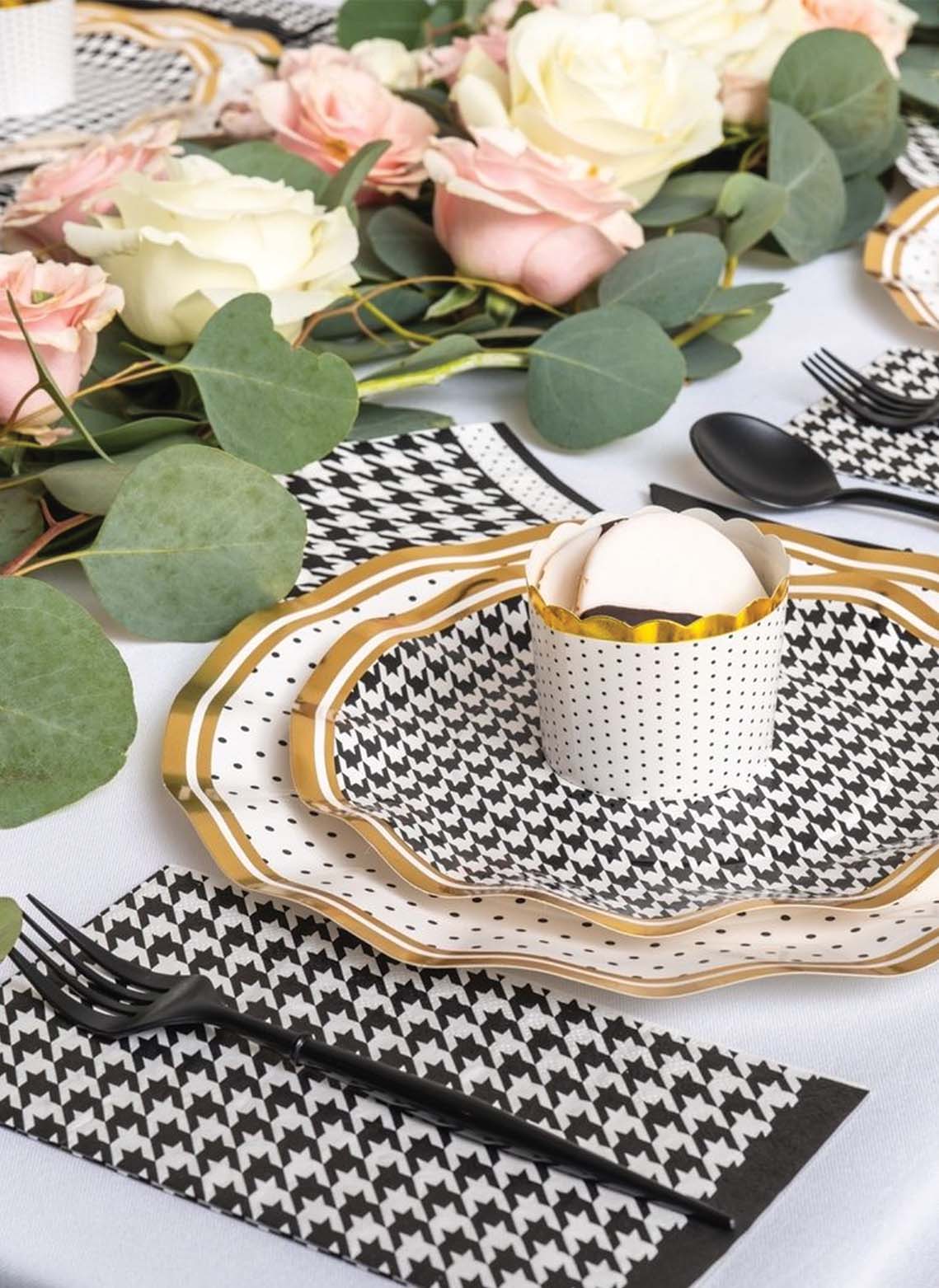 Sophistiplate - Wholesale Assorted cutlery set - All Black Bella Assorted Plastic Cutlery/24pc, Service for 87