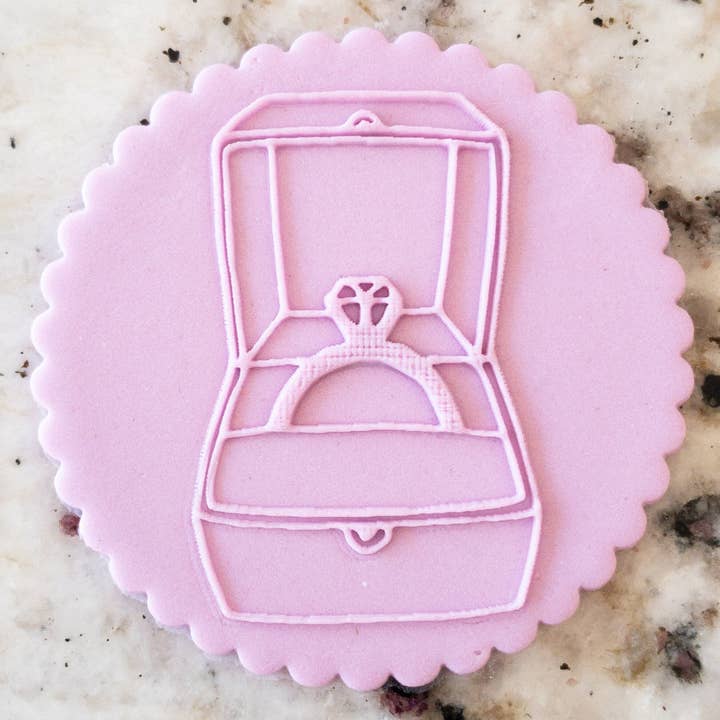 Wedding Ring in Box Shoes POPup Embosser Cookie Biscuit Stamp for wholesale by Cut Bake Stamp