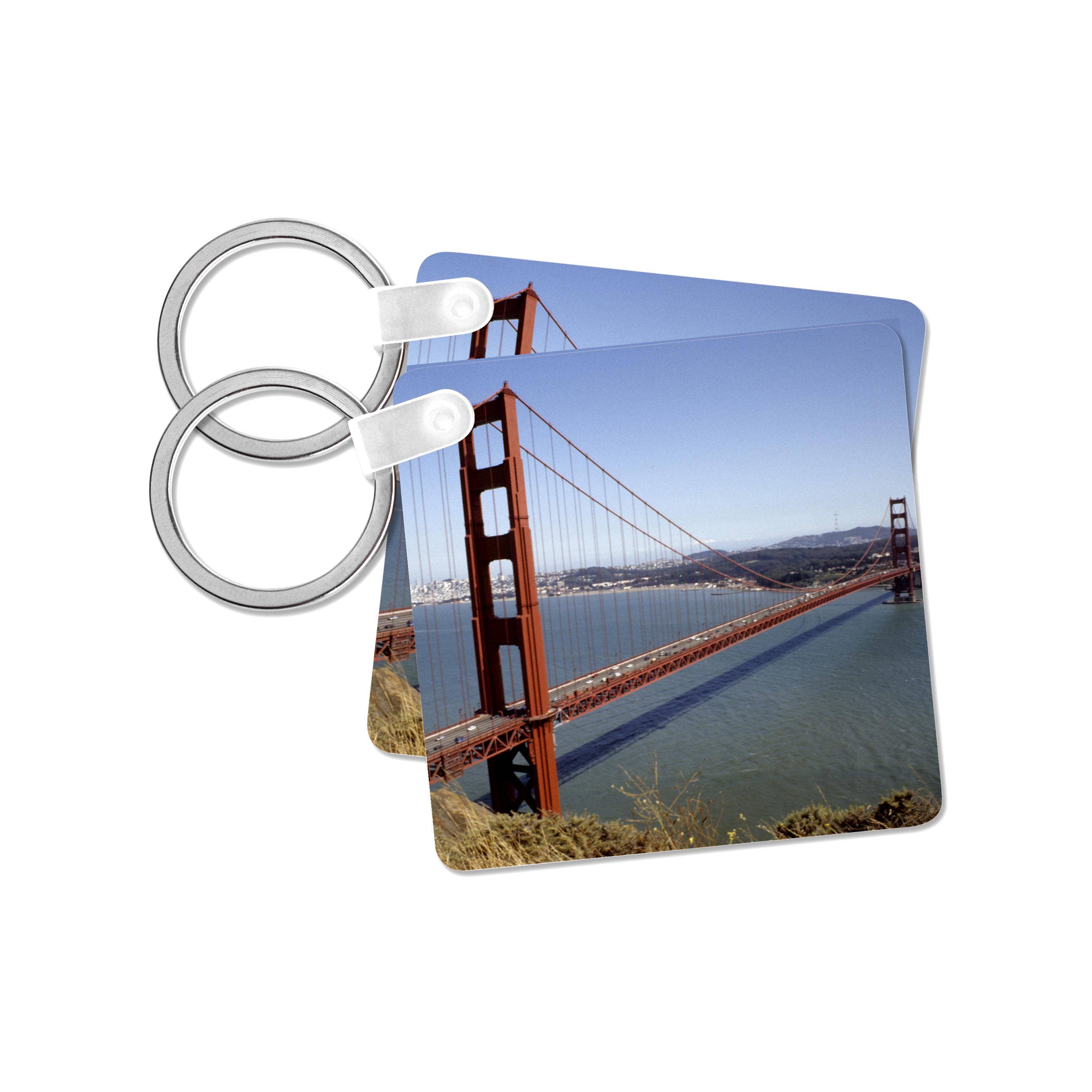 3dRose - Wholesale Keychain - Unisex - 3dRose, California, San Francisco. Golden Gate Bridge - US05 BBA0085 - Bill Bachmann, Key Chain0