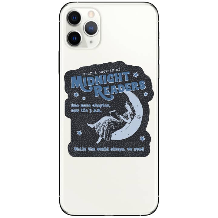 Juju and Moxie - Wholesale Sticker - Night Reader Lit Book Lover High Quality Vinyl Sticker4
