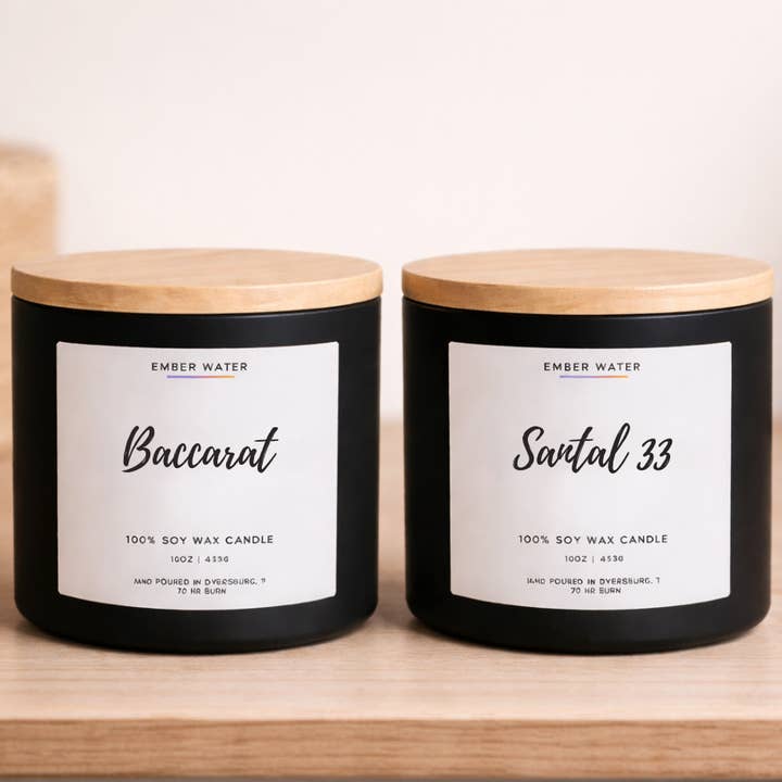 Luxury Duo 16 oz 100% Soy Candle for wholesale by Ember Water