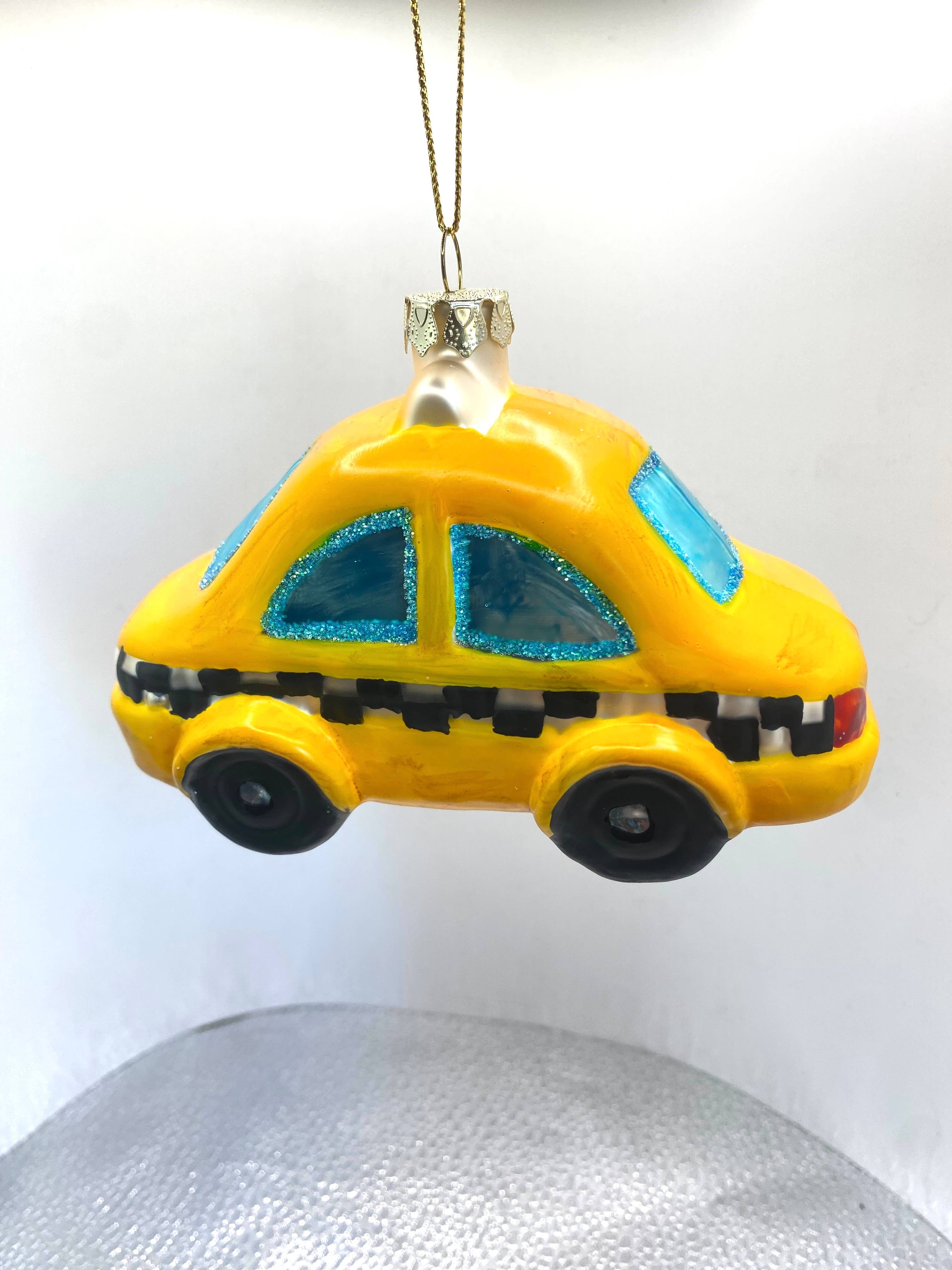 29 Tonight - Wholesale Ornament - 5 1/2" Glass Ornament Ny Taxi