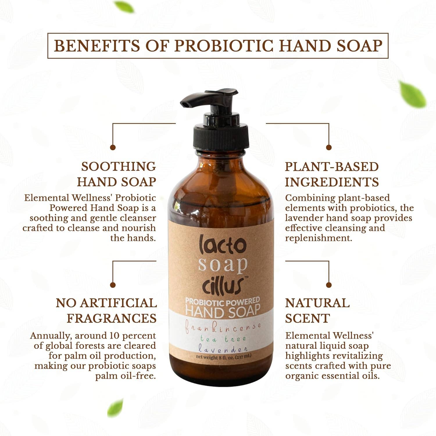 Elemental Wellness | Soap & Toxin-Free Living - Wholesale Hand Soap/Wash - Natural Hand Soap | Frankincense Soap | Palm Oil Free Soap1