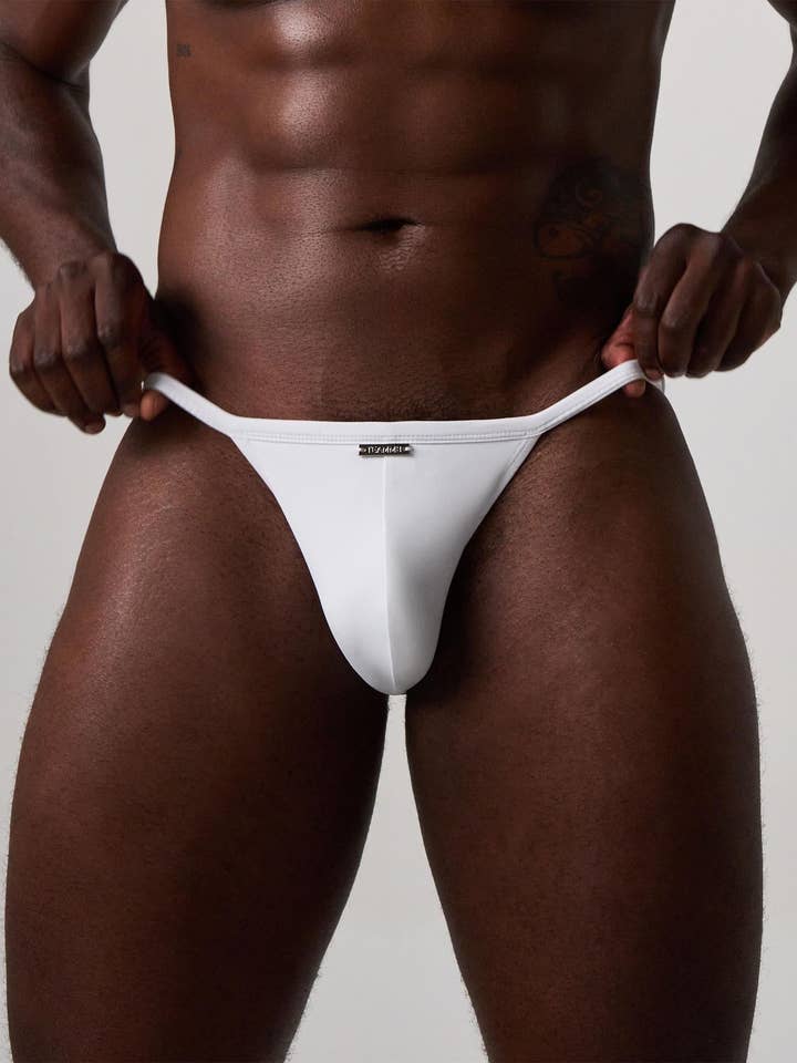 Slip Micro da Nuoto - Bianco per la vendita all'ingrosso da parte di TEAMM8