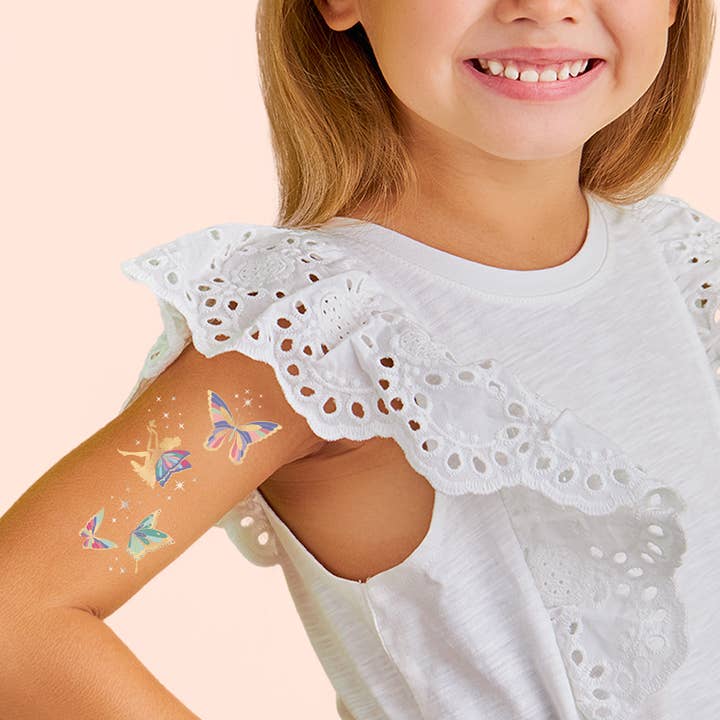 Flash Tattoos - Wholesale Temporary Tattoo - Kids - BUTTERFLIES & FAIRIES VARIETY SET4