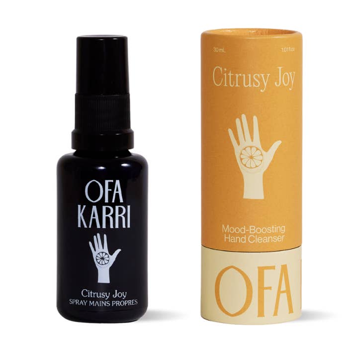 Citrusy Joy mood-boosting hand cleanser for wholesale by Ofa Karri