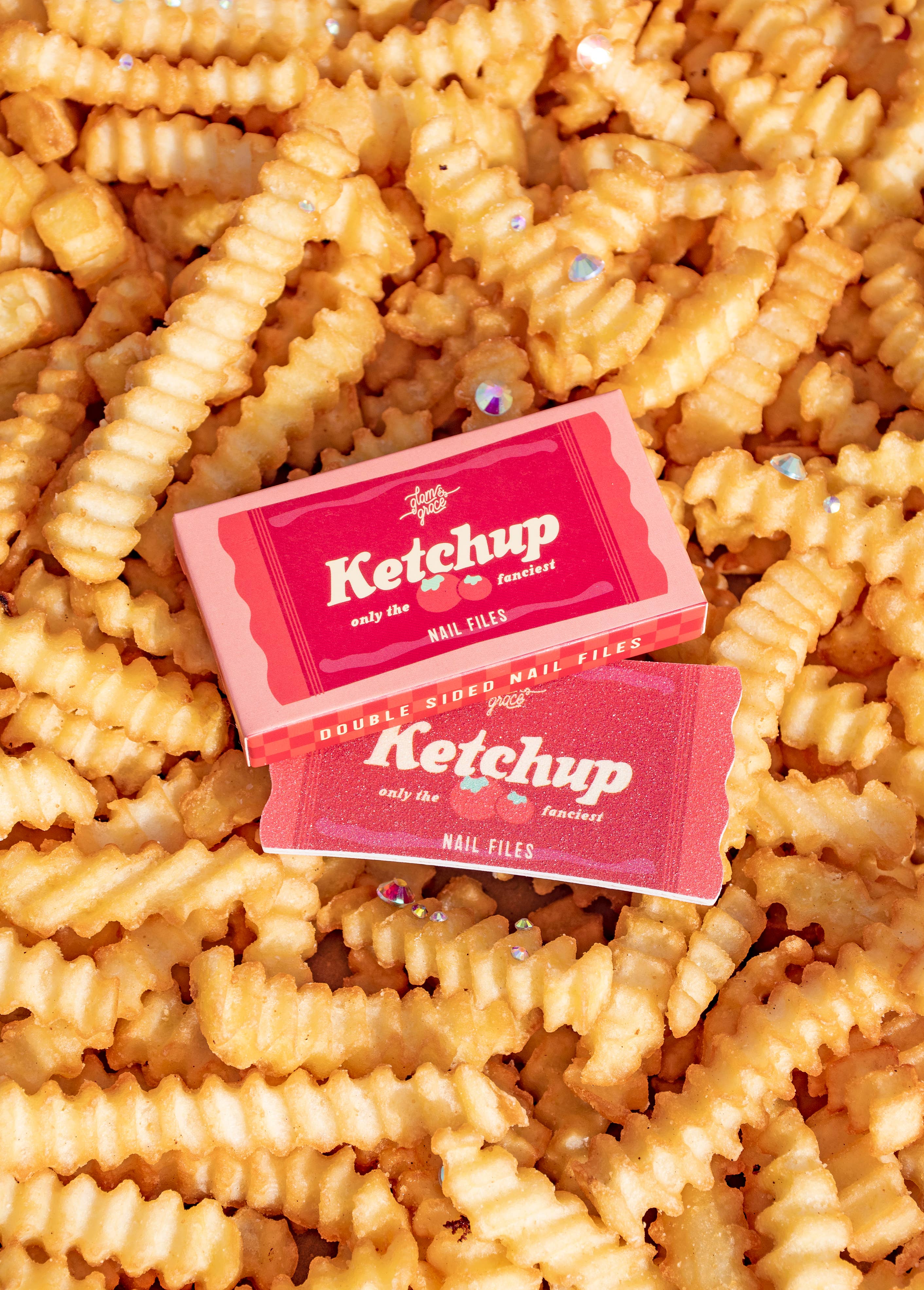 Glam & Grace - Vendita all'ingrosso Lime per unghie - Lime per unghie a forma di bustina di ketchup - Edizione limitata1