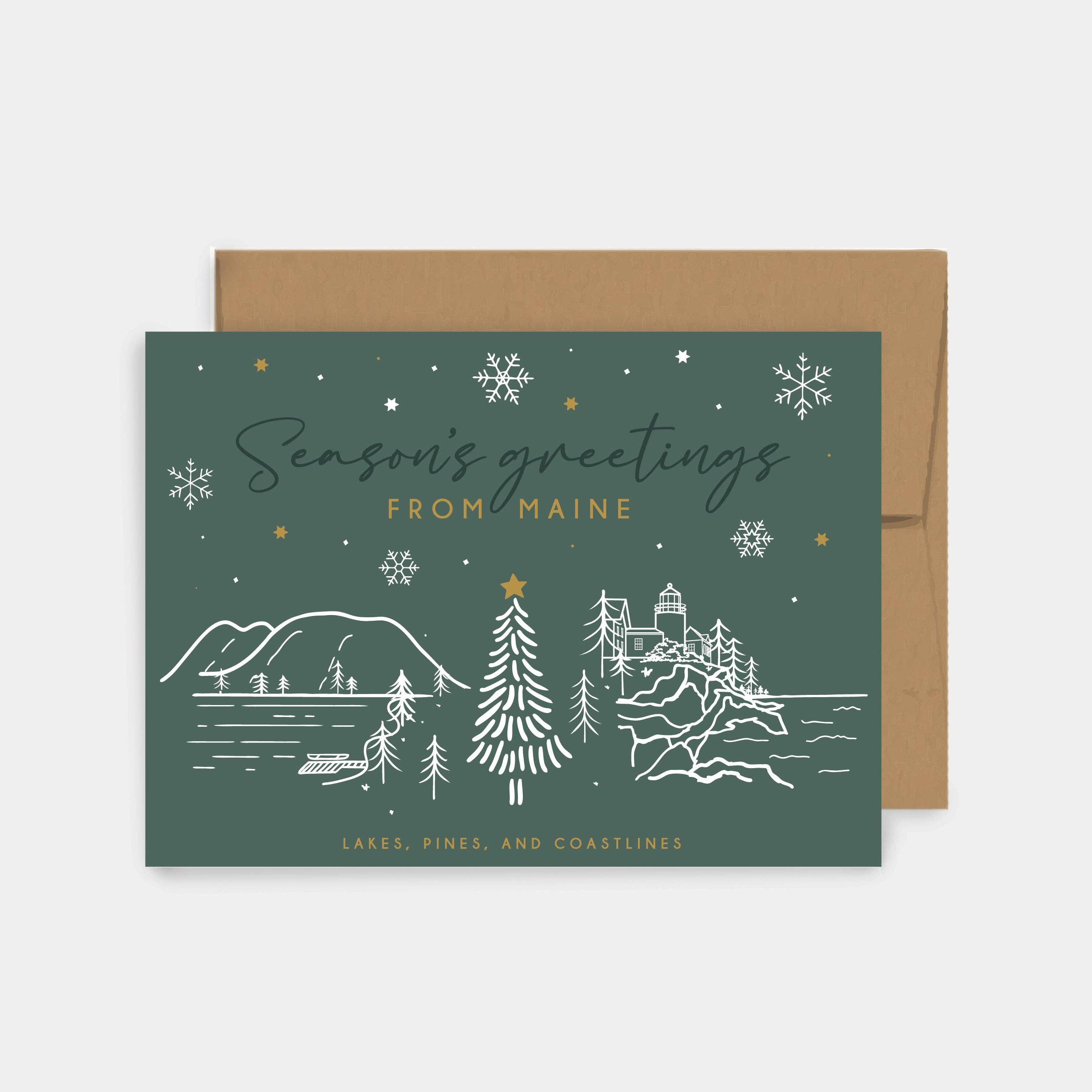 Reclaimed Maine Co. - Wholesale Season's Greetings Card - Maine Season's Greetings Card0