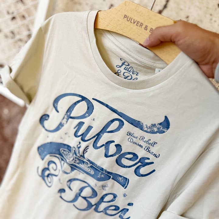 Old Gun Offwhite T-Shirt für den Großhandel von Pulver Blei