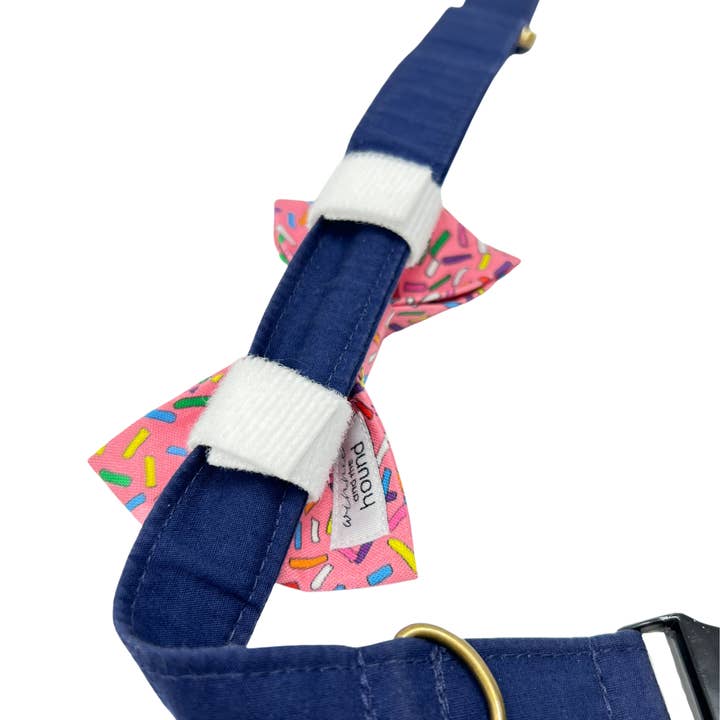 Winnie and the Hound - Wholesale Pet Bow Tie - Dog - Dark Pink Sprinkles Pet Bow Tie for Birthdays / Celebrations4