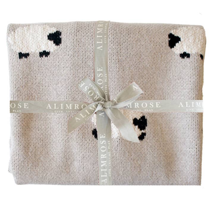 Baa Baa Baby Blanket Latte for wholesale by Alimrose