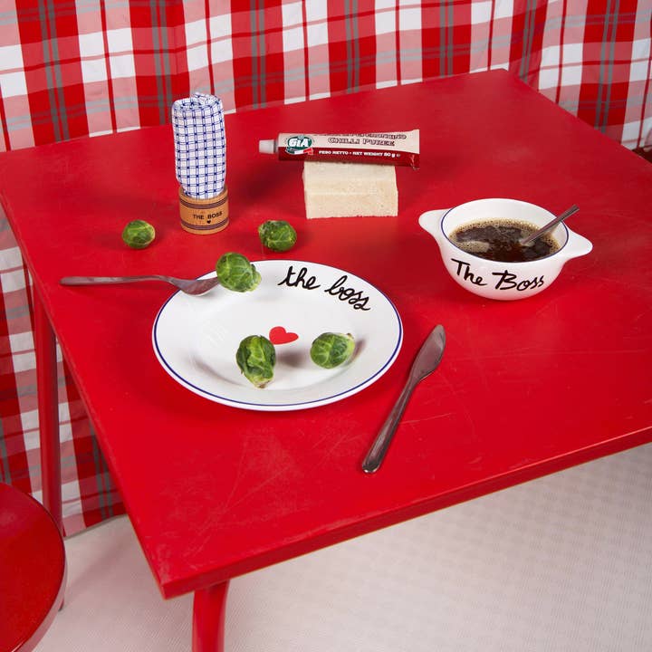 Pied De Poule - Wholesale Decorative Plate/Dish/Bowl - LA FAMILLE S'ÉLATE PLATE - The Boss2