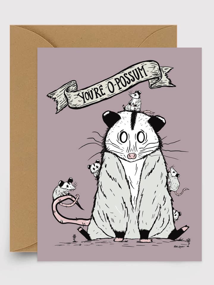 Opossum Mama Kaart voor wholesale door After Hours Creative