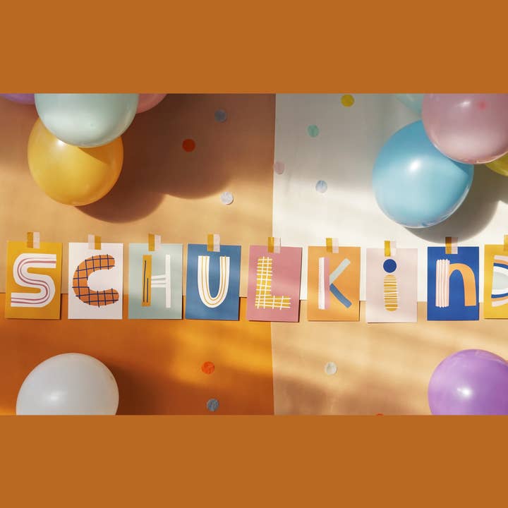 Schoolchild Garland Set for wholesale by Modern Kids Art