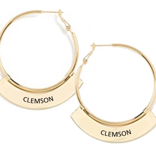 Clemson Tigers Weller Earrings for wholesale by Shelby & Grace