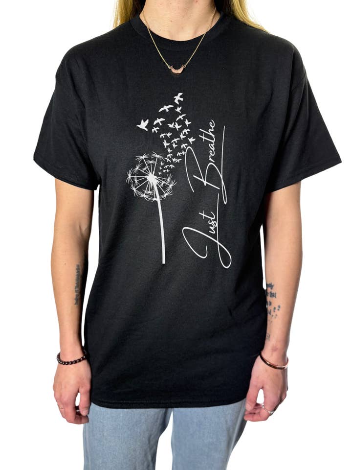 Just Breathe Gildan Tops for wholesale by NyteSky Apparel