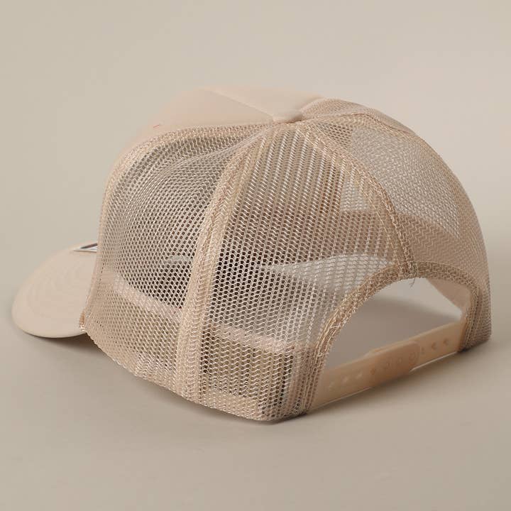 Fashion City – wholesale Truckerkeps – Unisex – Saltig men Söt Textlogotyp Tryckt Mesh Back Truckerkeps28