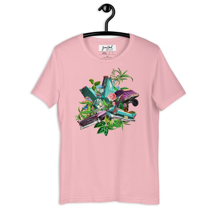 Collision Essential Fit T-Shirt mit Rundhalsaus für den Großhandel von Joan Seed Studio inc.