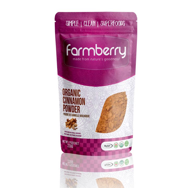Canela em pó orgânico Farmberry por atacado de Farmberry