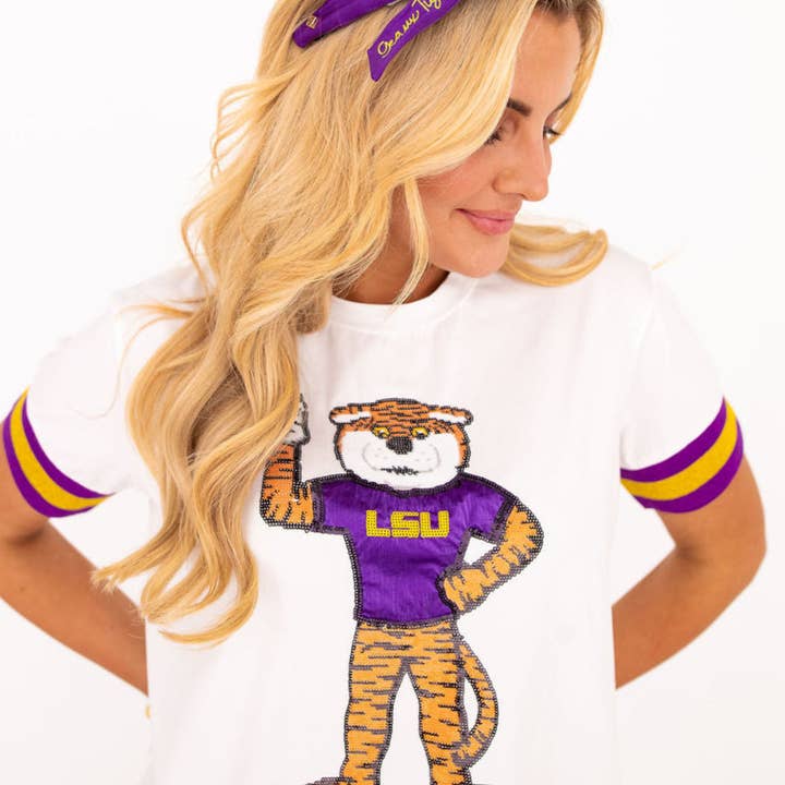 LSU Sparkle Logo T-Shirt for wholesale by Brianna Cannon