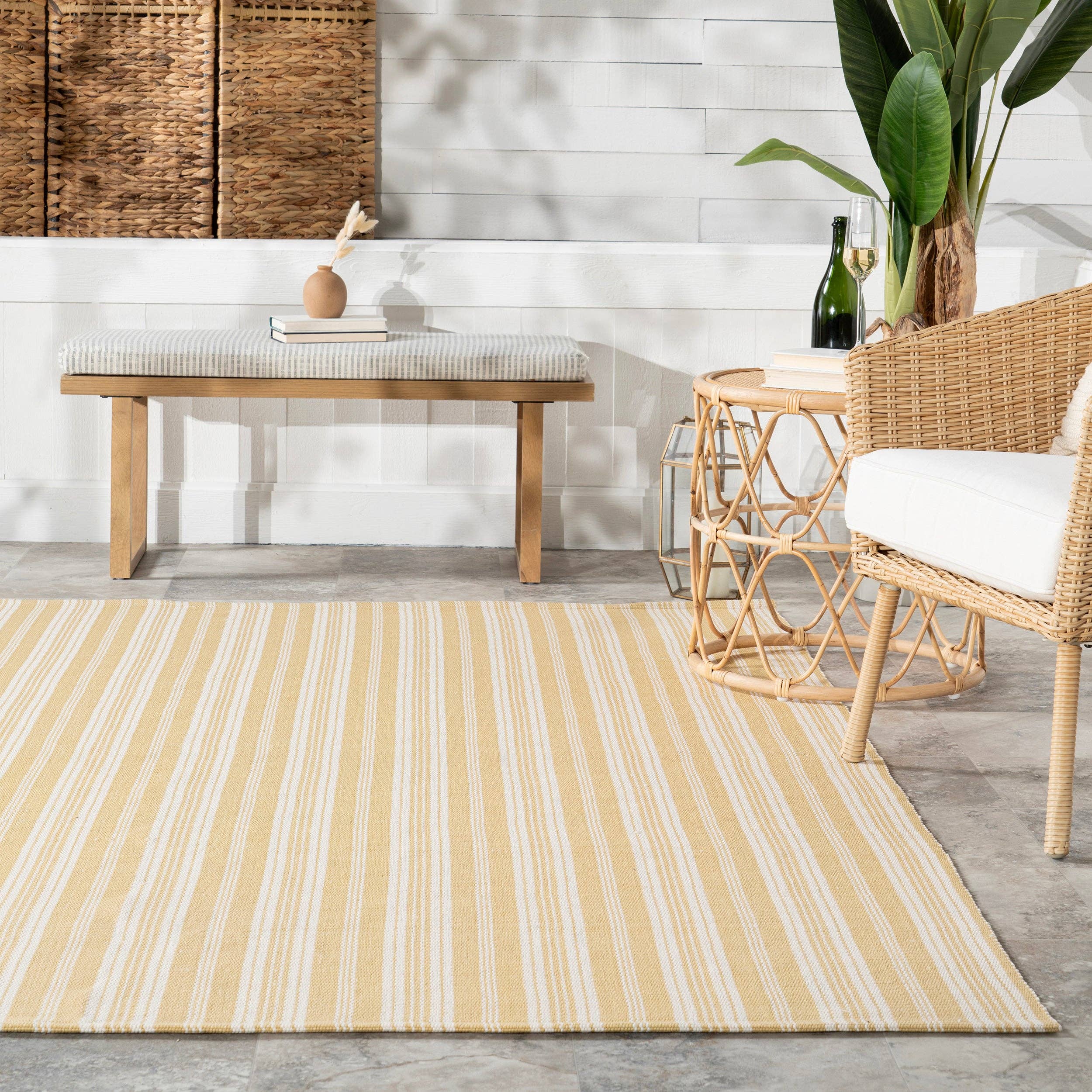 nuLOOM - Wholesale Area Rug - Home Conservatory Ticking Stripe Handwoven Indoor/Outdoor Area Rug8