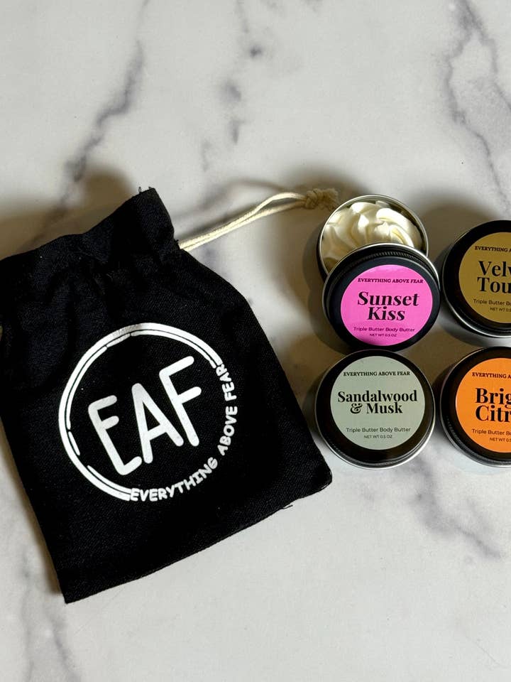 Body Butter Sample Set for wholesale by Everything Above Fear