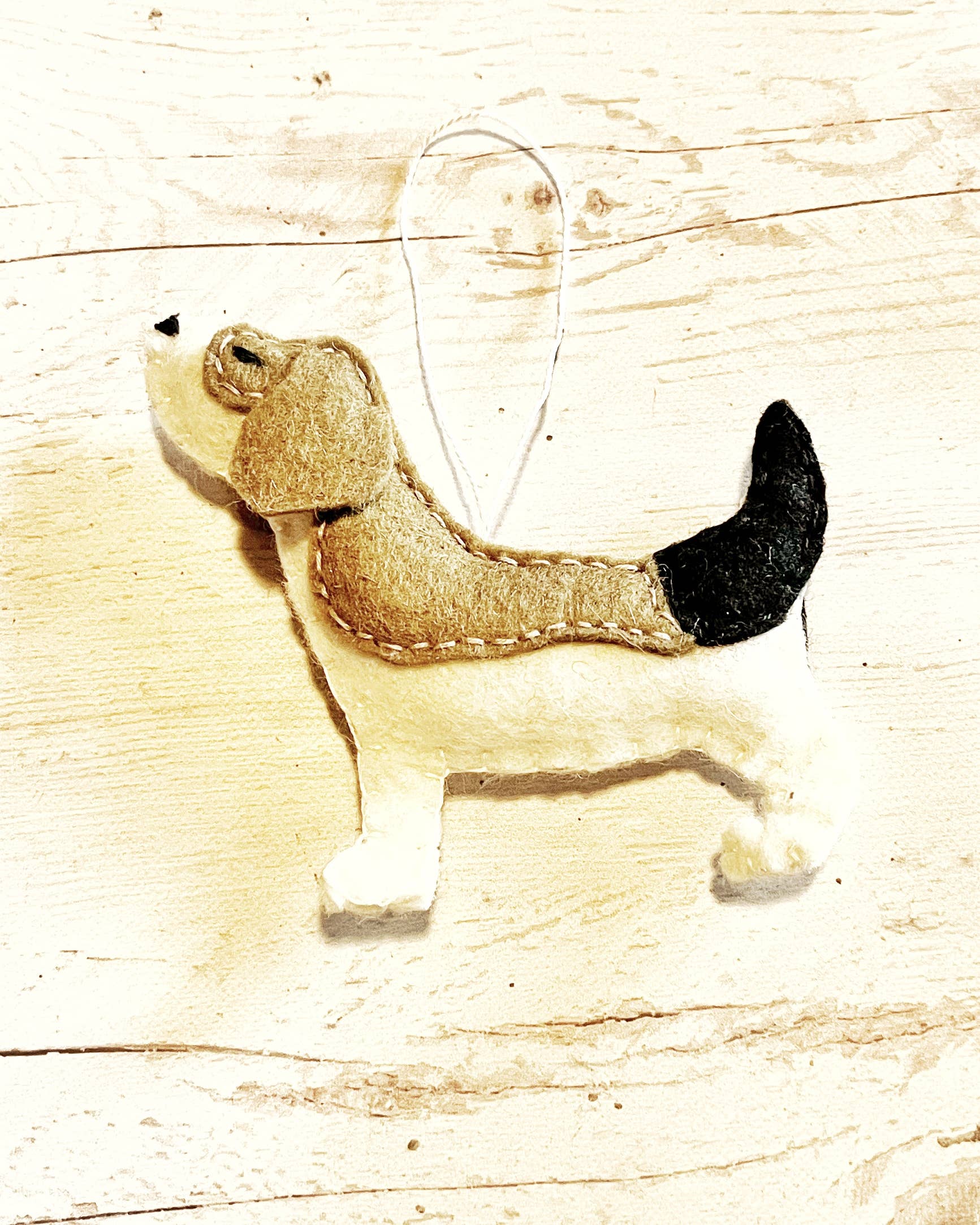 Grab a Coffee - Wholesale Ornament - Felt beagle ornament - dog memorial gift6